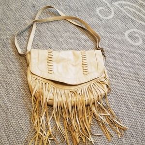 Mossimo Faux Leather Fringe Crossbody